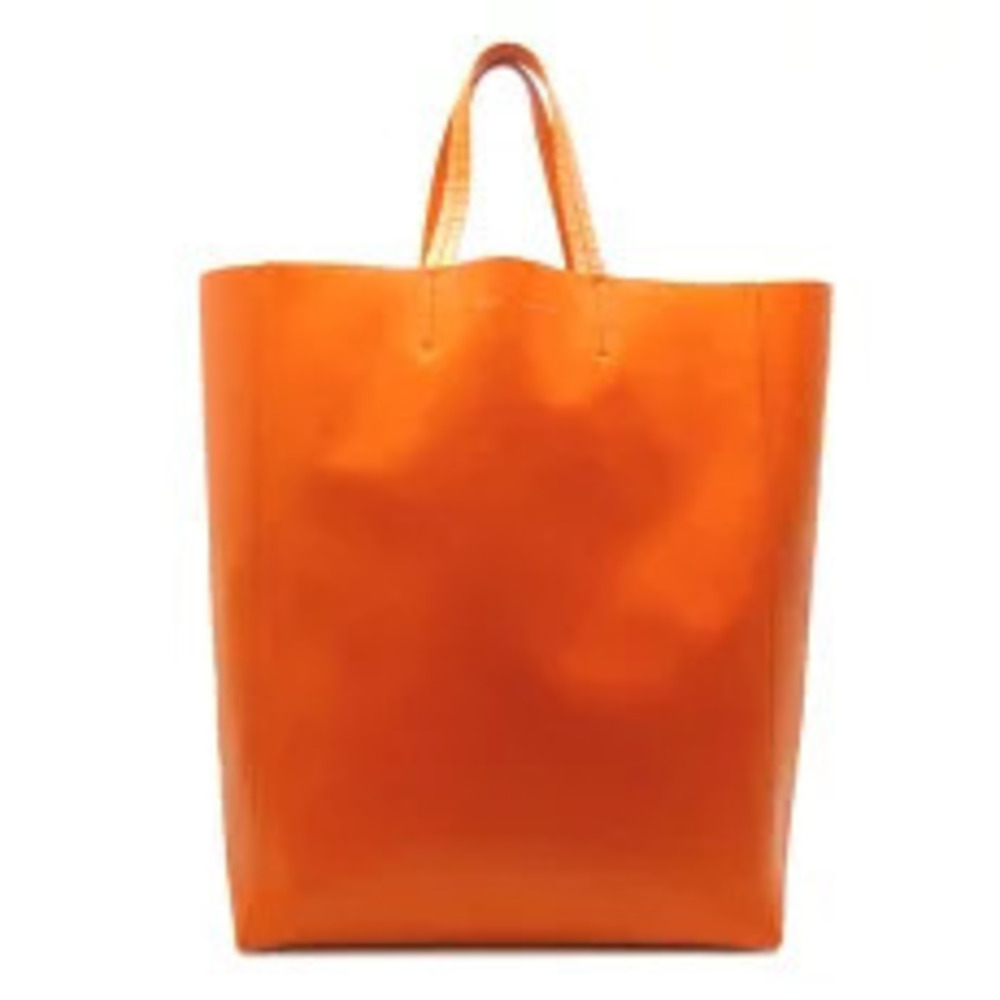 Celine Cabas Tote Bag Leather Orange